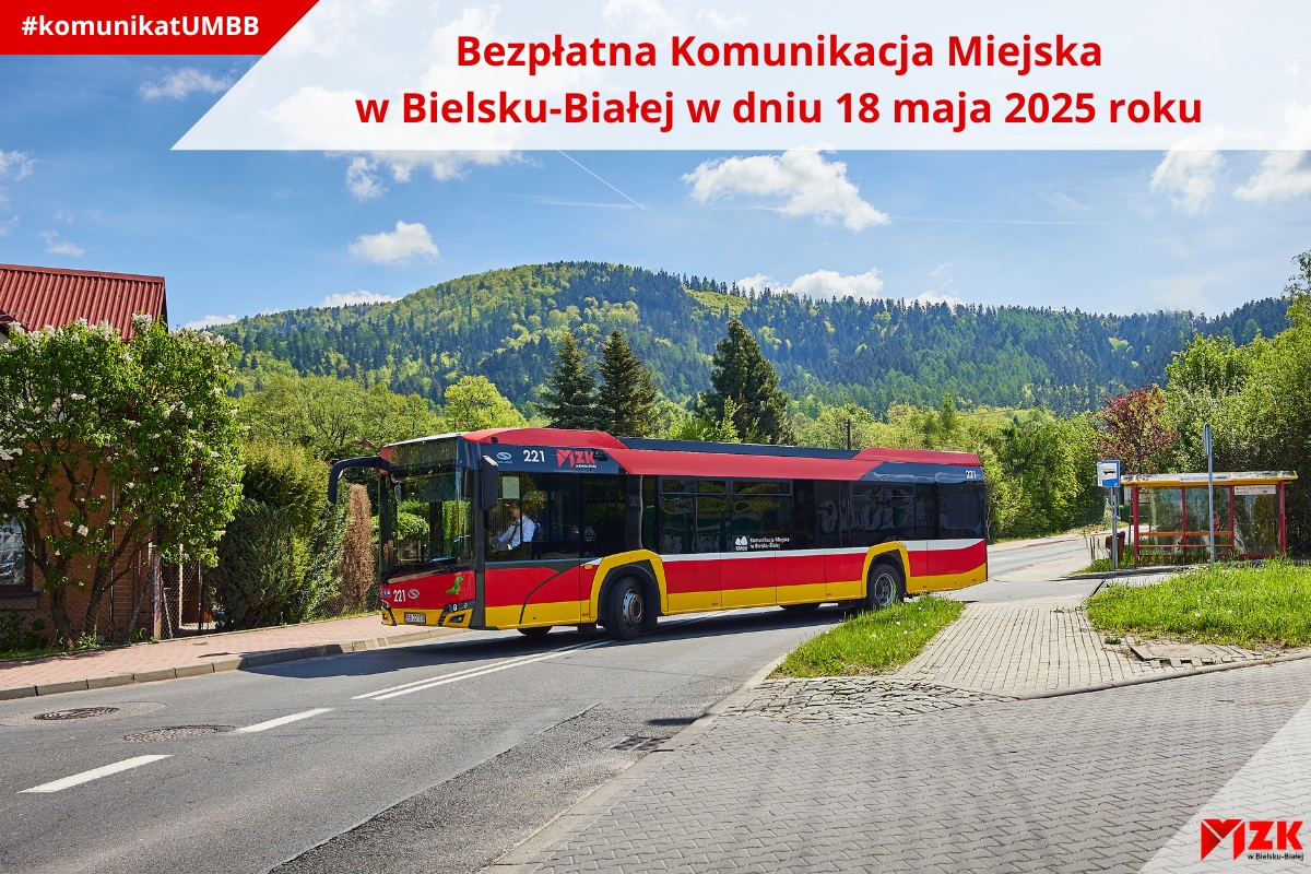 Autobus na tle gór