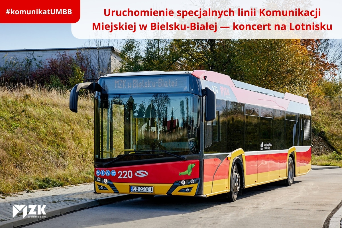 Zdjęcie autobusu na przystanku Lotnisko