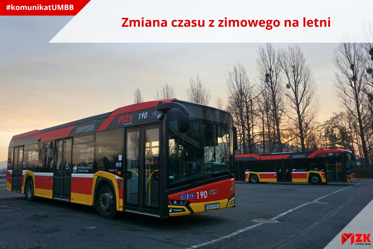 Zdjęcie autobusów na zajezdni