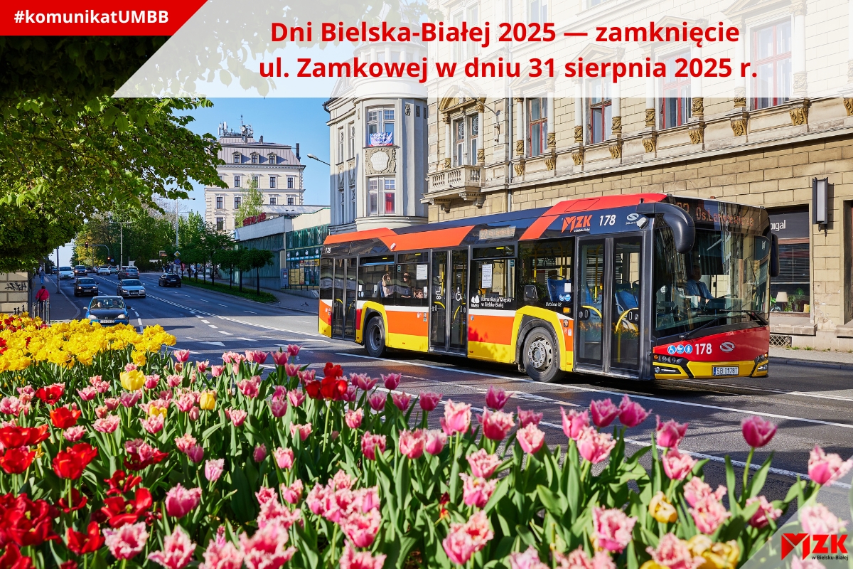 Dni Bielska-Białej 2025 — zamknięcie ul. Zamkowej w dniu 31 sierpnia 2025 r.