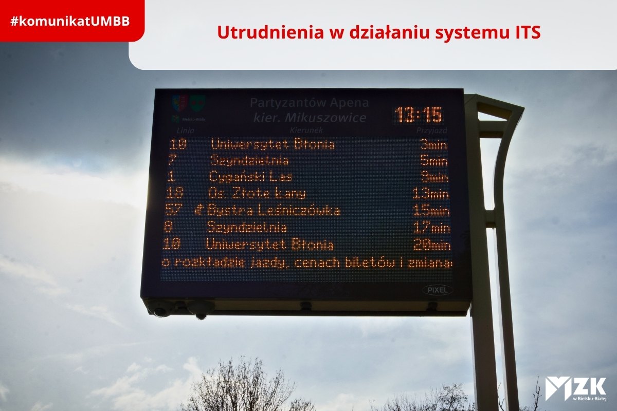 Przerwa w działaniu systemu ITS – 1 lipca 2026 r.