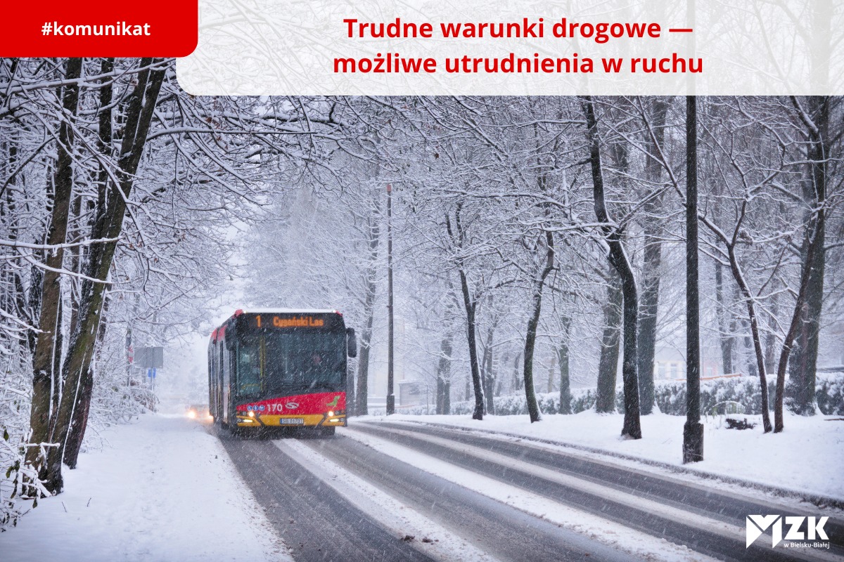 Autobus linii 1 zimą