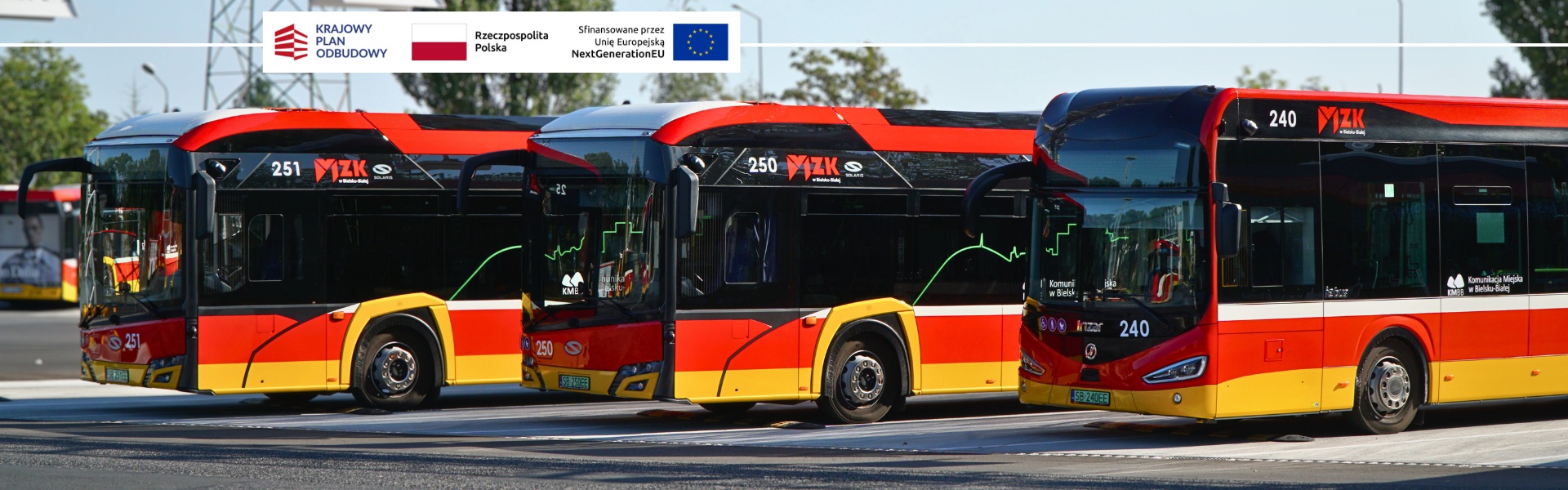 Autobusy na placu postojowym